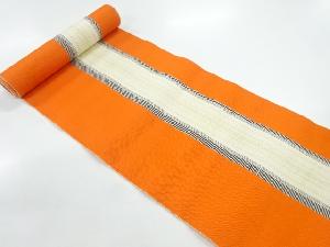 アンティーク　本場筑前博多縞織出し帯地反物